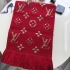 LOUIS VUITTON Wool Silk Logomania Scarf Lvs44466